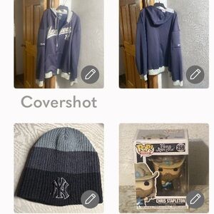 Yankees stitches fleece lined jacket 2XL+NY’47MLB🧢+Chris Stapleton🤠Funko